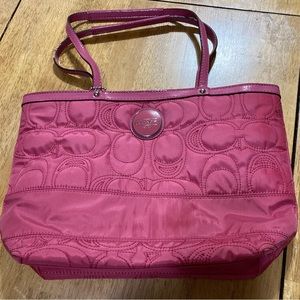 Beautiful coach bag 14”wide 10 “ Tall
